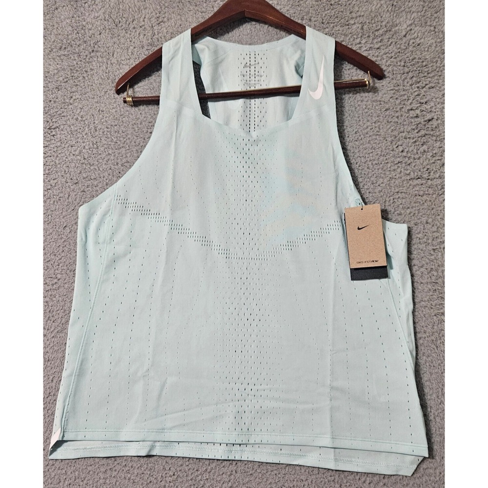 Nike Mens Light Mint Green Performance Tank Top